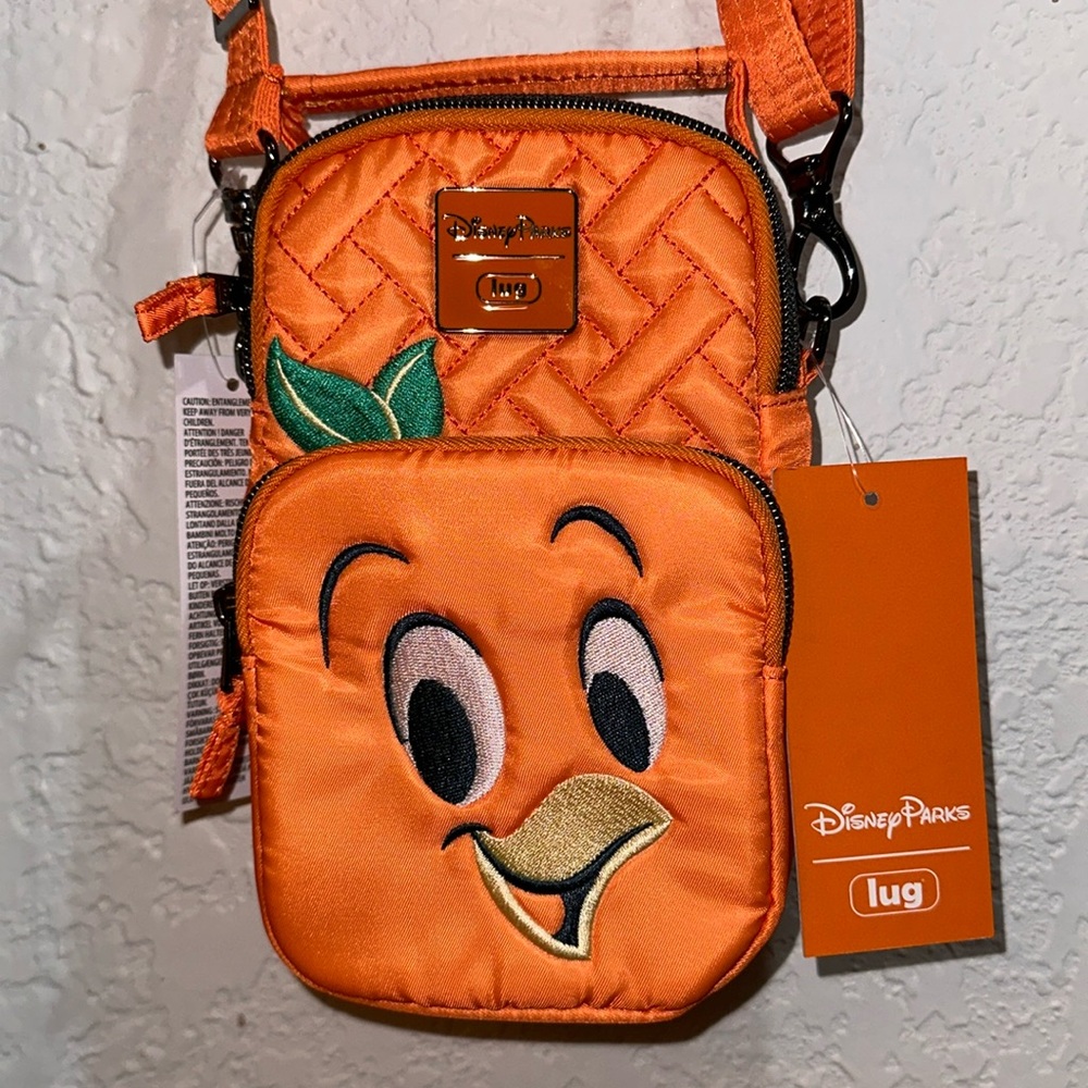 2024 NWT LUG X DISNEY PARKS ORANGE BIRD CROSSBODY BAG MAGIC KINGDOM